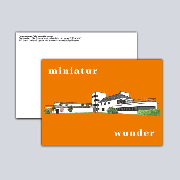 Postkarte Puppenmuseum Falkenstein Hamburg Blankenese