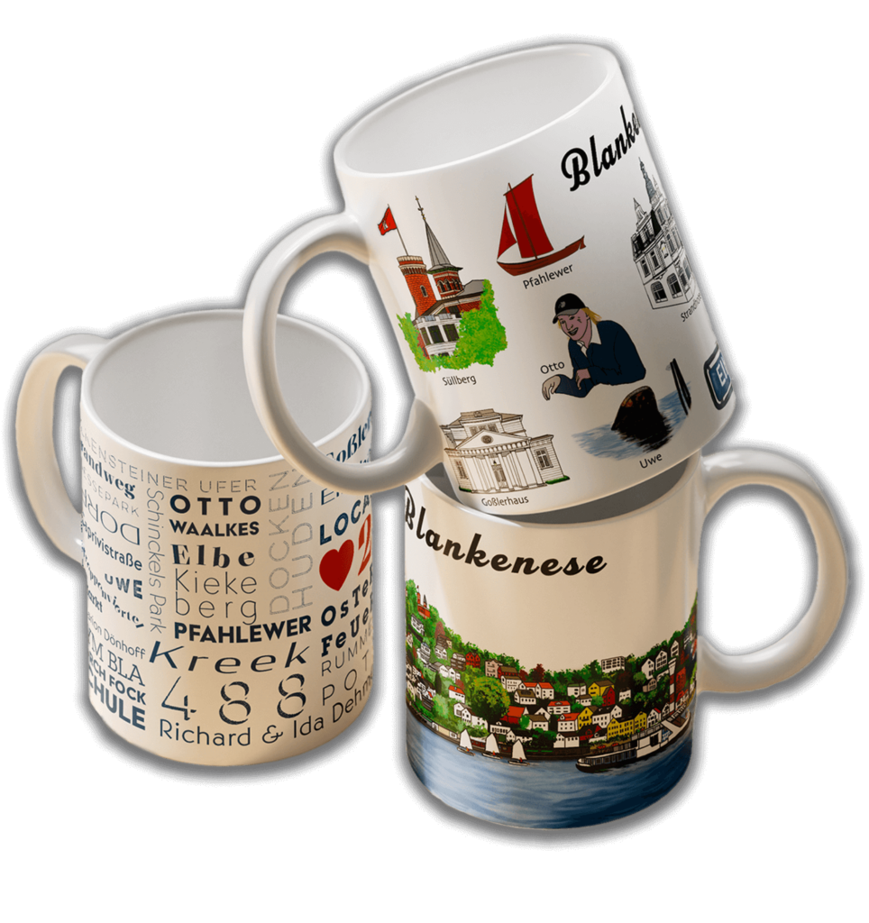 Tassen Blankenese Hamburg Souvenir