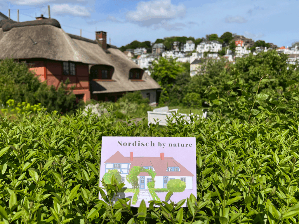 Fischerhaus Blankenese Treppenviertel Postkarte